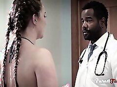 Ass fucking checkup bi-racial posture